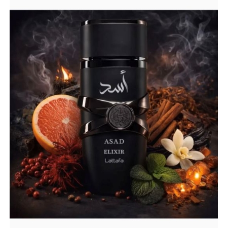 LATTAFA ASAD ELIXIR WODA PERFUMOWANA PERFUMY ARABSKIE MĘSKIE EDP 50ml YARA